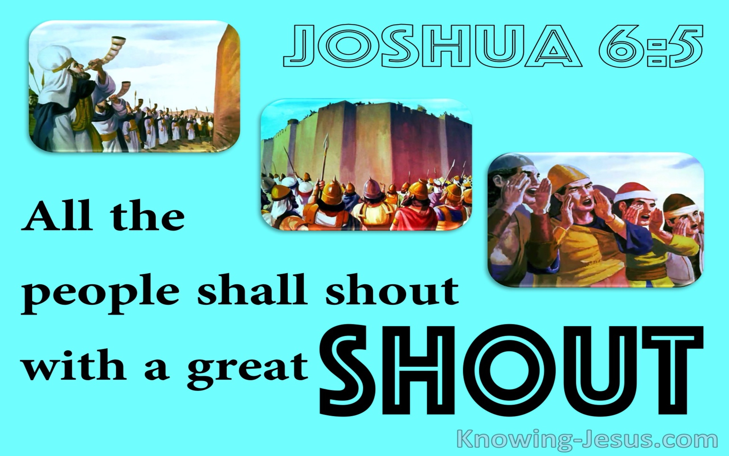 Joshua 6:5  Shout Of Faith (devotional)11-09 (blue)
